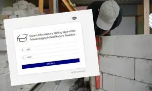 System logowania do egzaminów zawodowych. Czas trwania egzaminu praktycznego zależy od kwalifikacji.