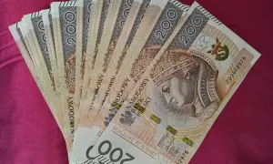 Stos banknotów po 200 zł. Taka kwota może być przeznaczona na amortyzację jednorazową.