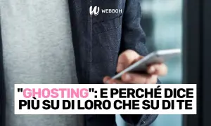 Il ghosting è come persone che scompaiono nel nulla, lasciando domande aperte. Un uomo con uno smartphone.