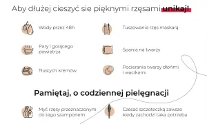 Jak myć sztuczne rzęsy? Unikaj wody przez 48h, pary, tłustych kremów, tuszowania maskarą, spania na twarzy i pocierania. Pamiętaj o codziennej pielęgnacji szamponem i szczoteczce.
