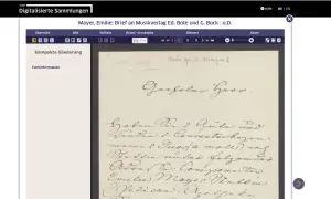 Lettre manuscrite d'Emilie Mayer, consultable avec un logiciel de paléographie gratuit.