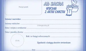 Ile kosztuje akt chrztu do ślubu? Ważność i procedura
