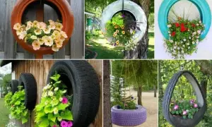 Opony w ogrodzie: 25+ pomysłów DIY na recykling i piękno