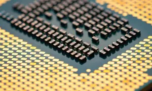 Detalle de los pines de un procesador AMD Ryzen, símbolo de los mejores procesadores ryzen para alto rendimiento.