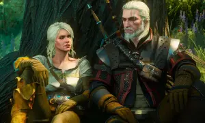 Geralt i Ciri odpoczywają pod drzewem. Czy to scena z Wiedźmin 3 nowy dodatek?