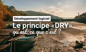 Développement logiciel : Le principe « DRY » qu'est-ce que c'est ? Des bateaux échoués sur une plage boueuse illustrent ce principe de non-répétition.