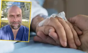 Wsparcie i empatia to klucz do tego, jak rozmawiać z osobą chorą na raka. Dłoń w dłoni, wsparcie medyczne.