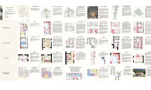 Projekt domu z propozycjami rozbudowy: plany pomieszczeń, wizualizacje i analizy funkcjonalne.