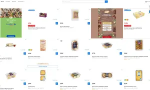 Tanie jedzenie we Francji: makaroniki za 4,99€, pâté za 2,05€, boudins za 3,00€.