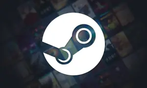 Logo Steam na tle okładek gier, zapowiedź Steam Next Fest.
