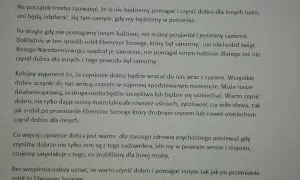 Napisz rozprawkę w której rozważysz czy warto pomagać innym i zmień świat