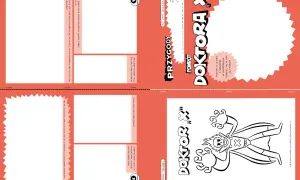 Ilustracja z tekstem "PRZYGODY POWRÓT DOKTORA X" i rysunkiem złowrogiego doktora.