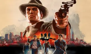 Gangsterzy w mieście, gotowi do akcji w stylu Mafia 2 Remake.