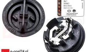 Gniazdo żarówki H7 do Opel Corsa C. Oryginalna część z numerem 93176975, idealna do wymiany żarówki przód.