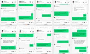 Rozmowa o założeniu konta bankowego, pytania o dokumenty i rezydencję.