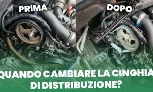 Confronto tra cinghia di distribuzione prima e dopo. Scopri ogni quanto si cambia la cinghia di distribuzione per la manutenzione del motore.