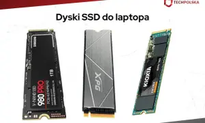 Trzy dyski SSD do laptopa: Samsung 980 PRO 1TB, XPG i Kioxia Exceria. Dysk SSD to urządzenie wykorzystujące pamięć flash do przechowywania danych.
