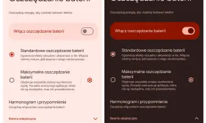 Dwa ekrany ustawień telefonu pokazują opcje oszczędzania baterii. Czy tryb oszczędzania baterii niszczy baterię iPhone? Nie, ten tryb pomaga wydłużyć czas pracy.