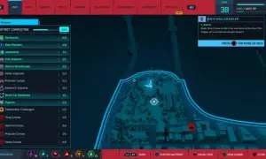 Mapa Spider-Man 2 z postępem w dzielnicy Harlem. Widać listę zadań i ukończonych aktywności, takich jak kryjówki Fisk, magazyny demonów i gołębie.
