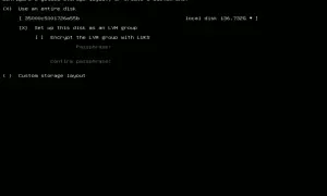 Konfiguracja dysku w Linux: wybór partycji, tworzenie grupy LVM, szyfrowanie LUKS. Montowanie dysku Linux.