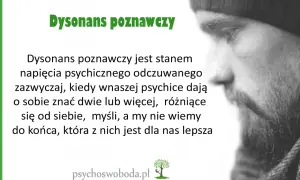 Dysonans poznawczy to napięcie psychiczne, gdy w głowie mamy sprzeczne myśli.