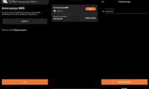 Jak sprawdzić numer Orange? Na ekranie widać kod autoryzacyjny SMS 669511 i numer telefonu do autoryzacji.