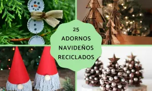 Muñeco de nieve con tapas, árboles de periódico y gnomos: ideas de manualidades de navidad recicladas para decorar tu hogar.