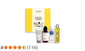 Set de spa L'Occitane con productos de almendra, verbena y más. Ideal para un momento de relax.