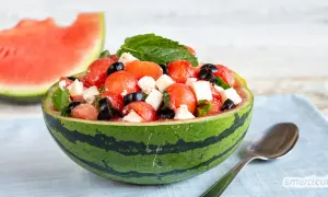 Melonen-Feta-Salat: Das beste Sommerrezept (einfach & erfrischend)