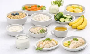Ecco cosa mangiare con reflusso: avena, riso, pollo, banane, patate, carote, zucchine, finocchio, yogurt e tisana.