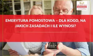 Emerytura pomostowa – jak przejść na normalną? Para seniorów analizuje dokumenty i pilot.