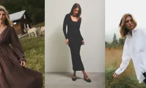Eleganckie sukienki i koszula – inspiracje, jak się ubrać na wigilię firmową.
