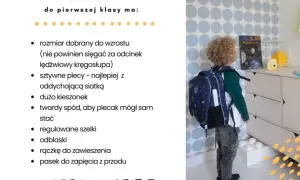 Jak wybrać plecak do 1 klasy? Poradnik dla zdrowia dziecka!
