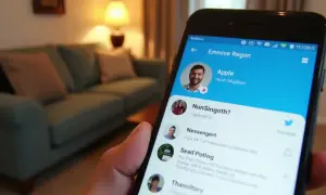 Jak usunąć kogoś z messengera? Na ekranie telefonu widać listę kontaktów, gdzie można znaleźć opcję usunięcia niechcianej osoby.