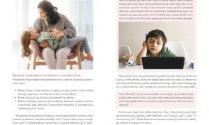 Matka śmieje się, trzymając dziecko na kolanach. Obok chłopiec patrzy na laptopa. Jak rozmawiać z dzieckiem o wierze nie narzucając mu własnych poglądów.