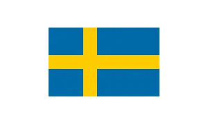 Sveriges flagga, blå med ett gult kors. Denna symbol representerar vad heter svenska flaggan.