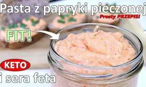 Pasta z papryki: Przepyszna pasta z pieczonej papryki i fety na kanapki