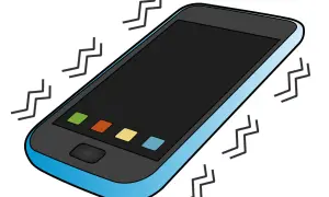 Wibrujący smartfon, przykład haptyki. Czujesz wibracje, gdy telefon dzwoni lub wysyła powiadomienie.