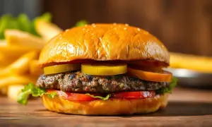 Ile kalorii ma burger z frytkami? Nawet 1800 kcal! Jedz świadomie