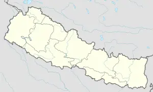 Mapa administracyjna Nepalu z zaznaczonymi granicami i rzekami.