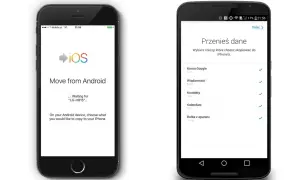 Przeniesienie danych z Androida na iPhone'a. Wybierz, co chcesz skopiować, by nie można wykonać przeniesienia danych iPhone.