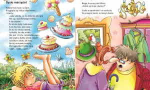 Pan Hilary szuka okularów, a wiersz "Okulary" opowiada o jego poszukiwaniach.