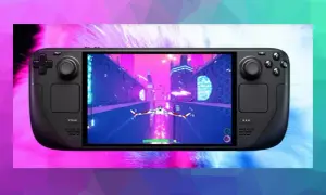 Steam Deck premiera: futurystyczny statek ściga się w neonowym mieście. Gra na przenośnej konsoli wygląda obiecująco.
