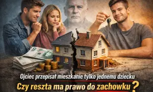 Ojciec przepisał mieszkanie tylko jednemu dziecku. Czy reszta ma prawo do zachowku, gdy w tle widać podzielony dom i pieniądze? Umowa dożywocia a zachowek.