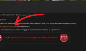 Instrukcja instalacji modów do ETS2: wygeneruj plik def, kluczowy dla działania gry. Bez niego mody nie zadziałają.