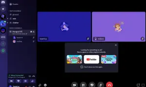 Discord w przeglądarce: beatrice i mallow rozmawiają na kanale głosowym "Hangout VC".