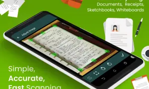Móvil escaneando un cuaderno de gastos. Aprende cómo escanear un documento con el móvil de forma simple y rápida.