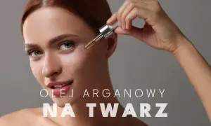 Kobieta aplikuje olejek arganowy na twarz, by uzyskać promienny wygląd. Efekty widoczne od razu!