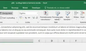 Jak zrobić enter w komórce Excel i poprawić formatowanie tekstu