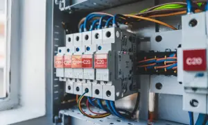 W skrzynce elektrycznej z bezpiecznikami C20, zastanawiasz się, czy wyłączać bojler na wyjazd.